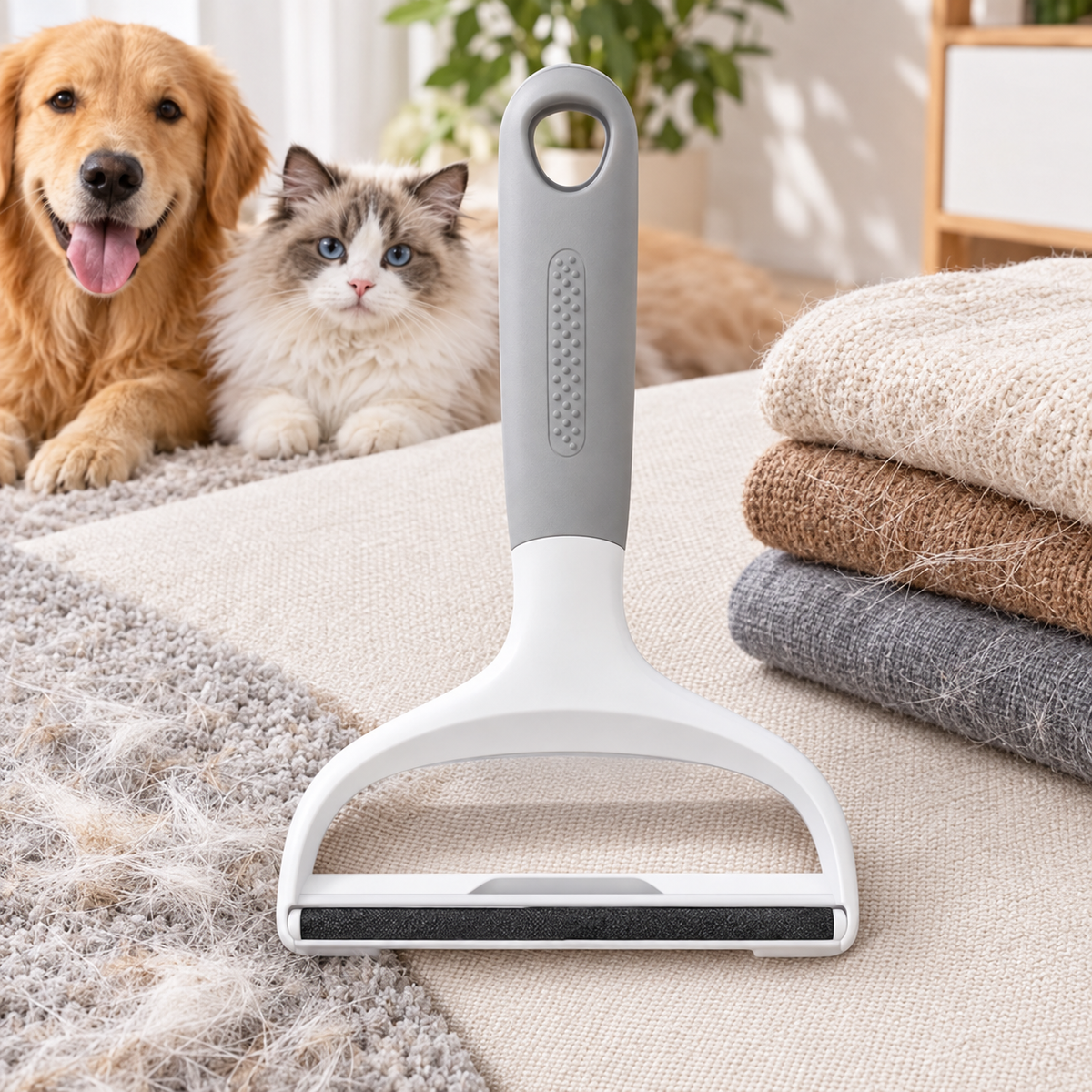 Dual-Sided Pet Hair & Lint Remover