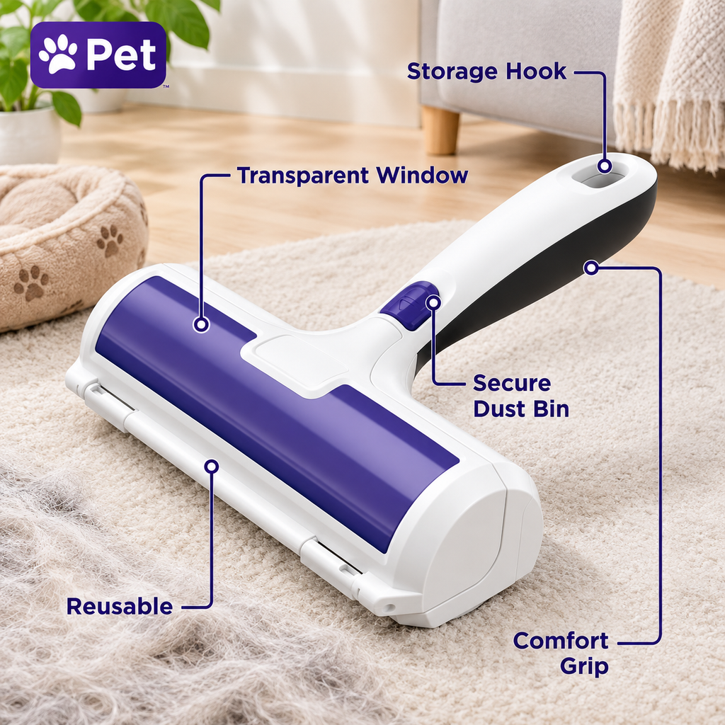 Reusable Pet Hair Cleaning Roller
