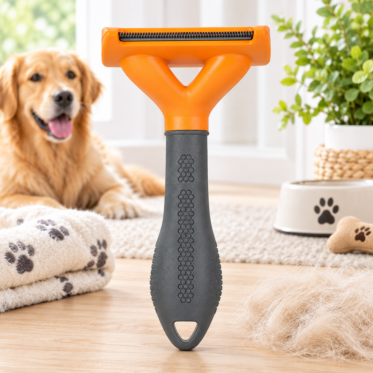Dog Undercoat Deshedding Tool