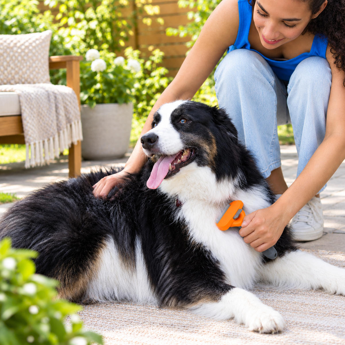 Dog Undercoat Deshedding Tool