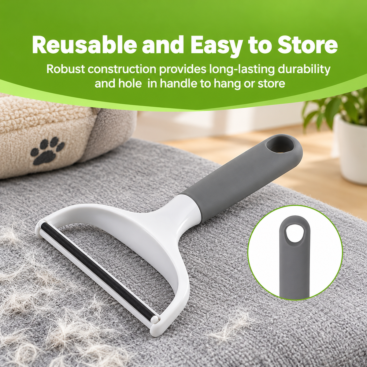 Dual-Sided Pet Hair & Lint Remover