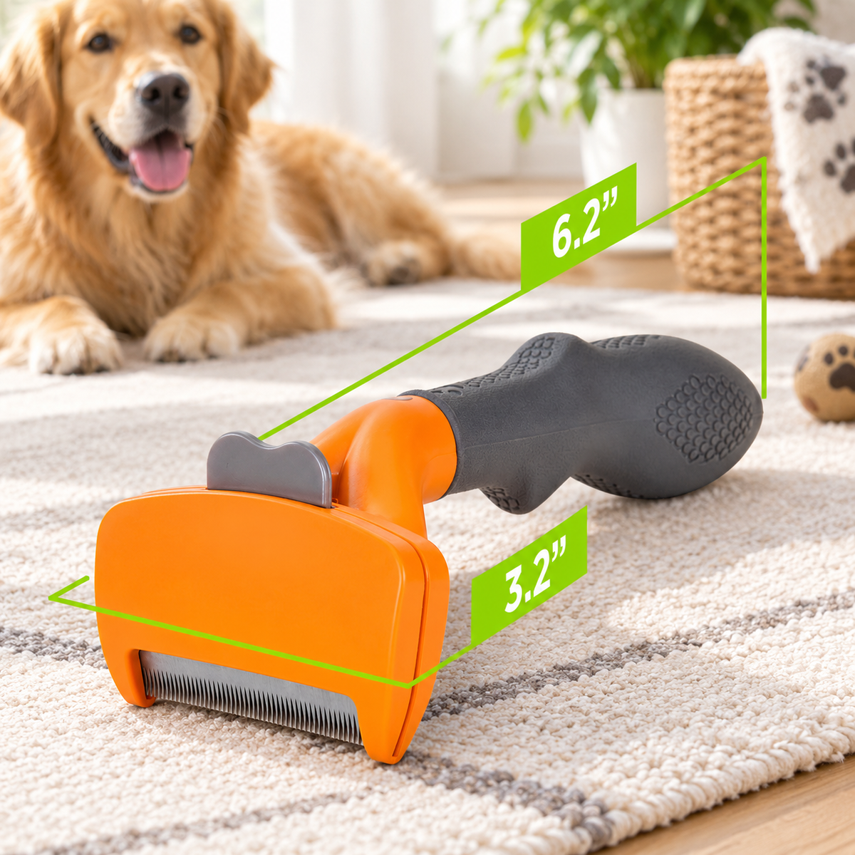 Dog Undercoat Deshedding Tool